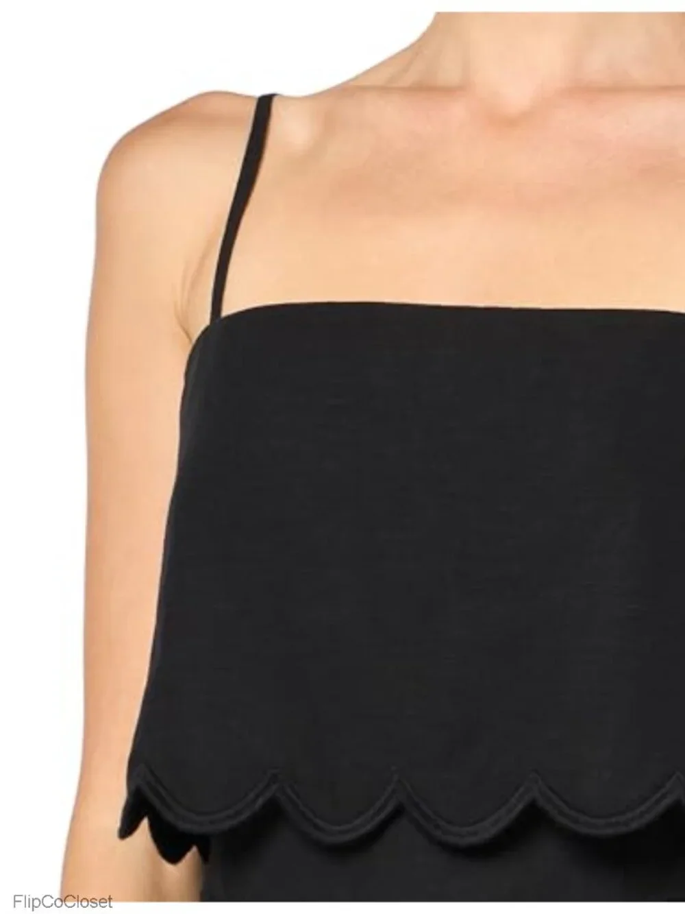 Women's Overlay Romper - Lyocell Linen Blend Sleeveless Square Neck Jumpsuit